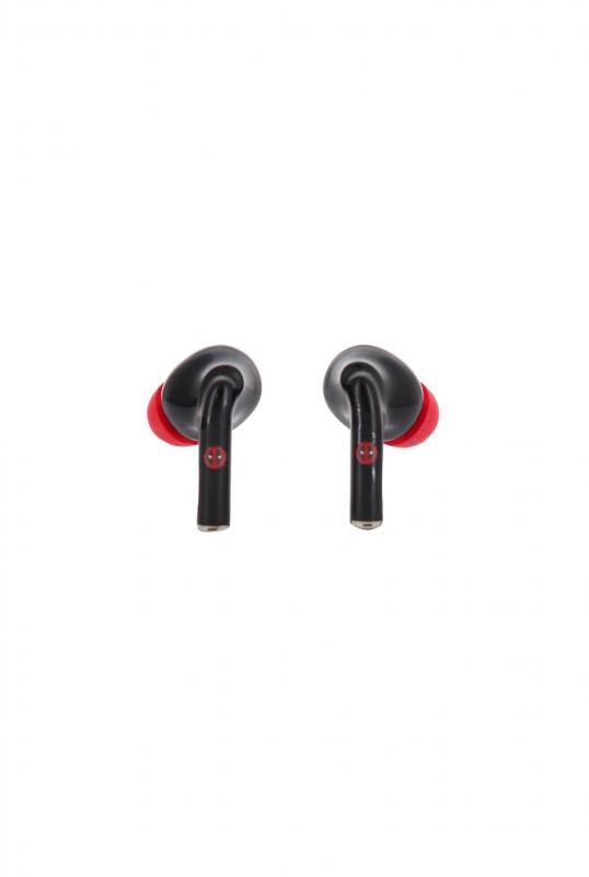 Marvel Deadpool Buds Pro Wireless Bluetooth Earbuds and Phone Holder / Marvel Deadpool zestaw: stojak na słuchawki Deadpool plus słuchawki bezprzewodowe