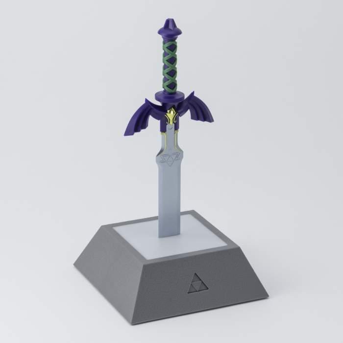 The Legend of Zelda Mini Master Sword Light (with Try Me button, high: 21 cm) / The Legend of Zelda lampka mini Miecz Mistrza (z guzikiem Try me, wysokość: 21 cm)