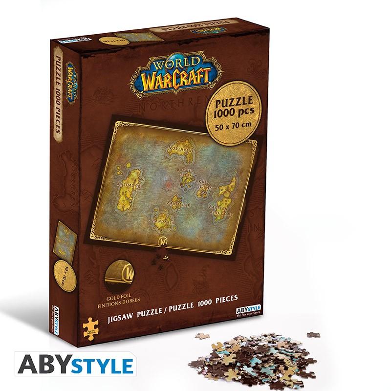 WORLD OF WARCRAFT - Jigsaw puzzle 1000 pieces - Azeroth's map / puzzle World of Warcraft (1000 elem) - Mapa Azerotha - ABS