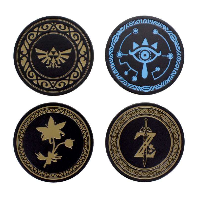 The Legends of Zelda metal coaster set (4 pcs) / zestaw metalowych podkładek Legends of Zelda (4 szt)