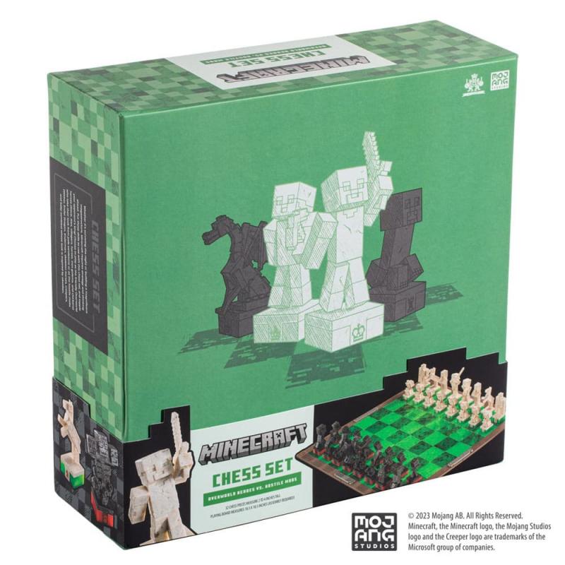 Minecraft Chess Set Overworld Heroes vs. Hostile Mobs / Szachy Minecraft Overworld Heroes vs. Hostile Mobs