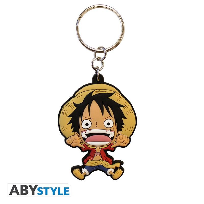 ONE PIECE gift set: mug, keyring, notebook - Wanted Luffy / zestaw prezentowy One Piece: kubek, brelok, notatnik - ABS