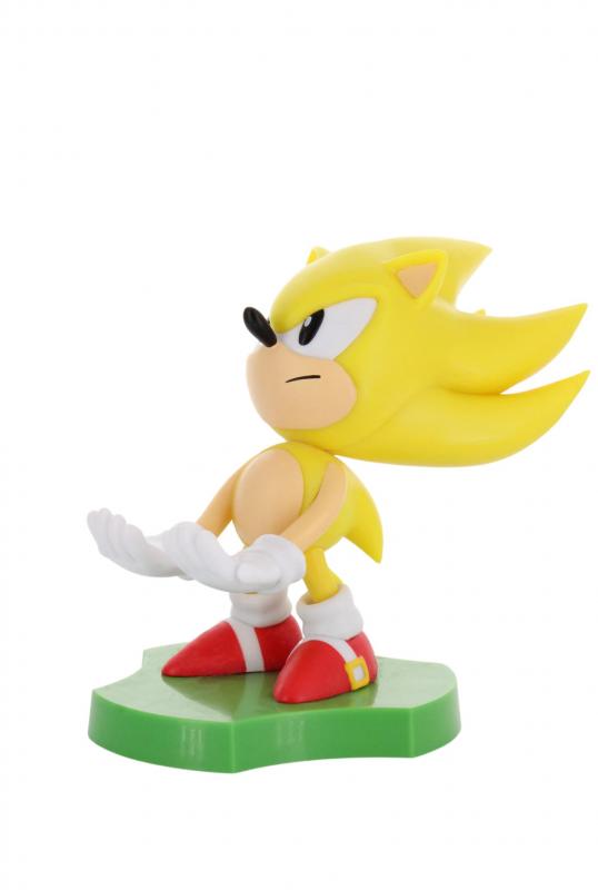 Sonic the hedgehog Super Sonic Cable Guys Holdem - Earbud Holder (11 cm) / stojak na słuchawki Sonic the hedgehog - Super Sonic (11 cm)