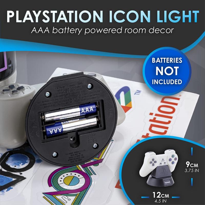 Playstation Icon Light, bottle & Stickers gift set / zestaw prezentowy Playstation : lampka, butelka, naklejki