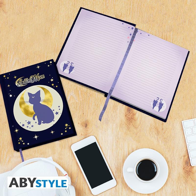 SAILOR MOON premium A5 Notebook - Luna & Artemis / Czarodziejka z Księżyca notatnik A5 premium Luna & Artemis - ABS