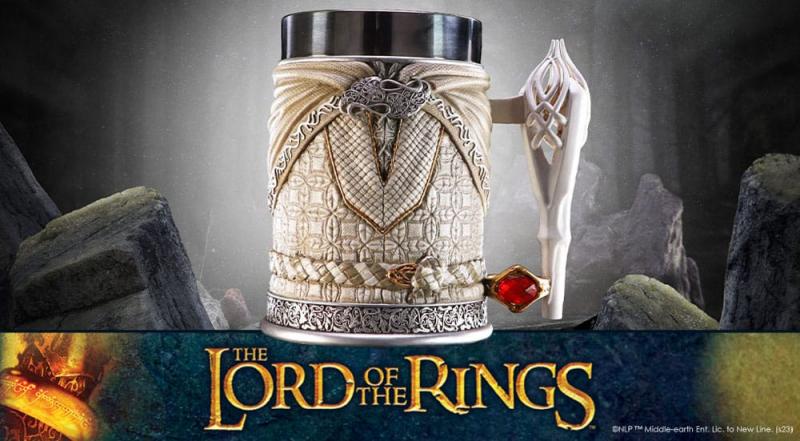 Lord of the Rings Gandalf the White Tankard (high: 15 cm) / Kufel kolekcjonerski Władca Pierścieni - Gandalf Biały (wysokość: 15 cm)