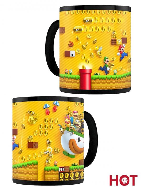 SUPER MARIO (GOLD COIN RUSH) HEAT CHANGE MUG / kubek termoaktywny Super Mario (gorączka złota)