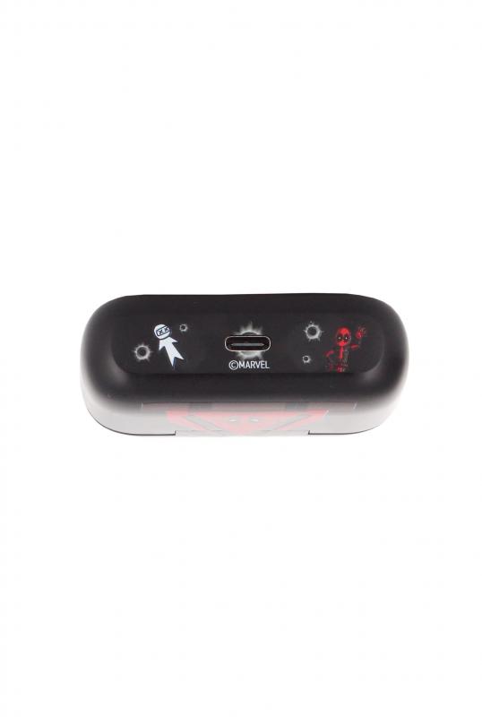 Marvel Deadpool Buds Pro Wireless Bluetooth Earbuds and Phone Holder / Marvel Deadpool zestaw: stojak na słuchawki Deadpool plus słuchawki bezprzewodowe