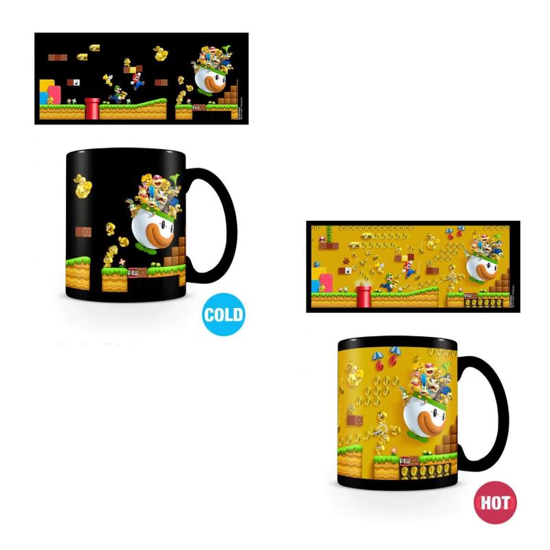 SUPER MARIO (GOLD COIN RUSH) HEAT CHANGE MUG / kubek termoaktywny Super Mario (gorączka złota)