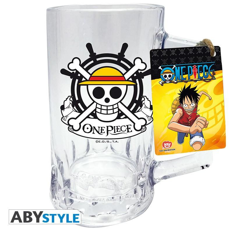 ONE PIECE tankard Skull - Luffy / One Piece kufel szklany Czaszka - Luffy - ABS