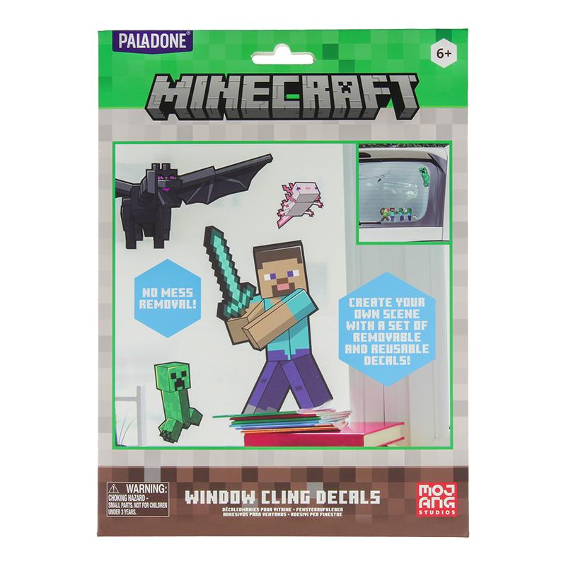 Minecraft Window Cling Decals Set / zestaw naklejek Minecraft (okienne)