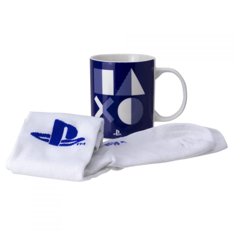 Playstation Mug and Socks Gift Set / zestaw prezentowy Playstation: kubek plus skarpetki