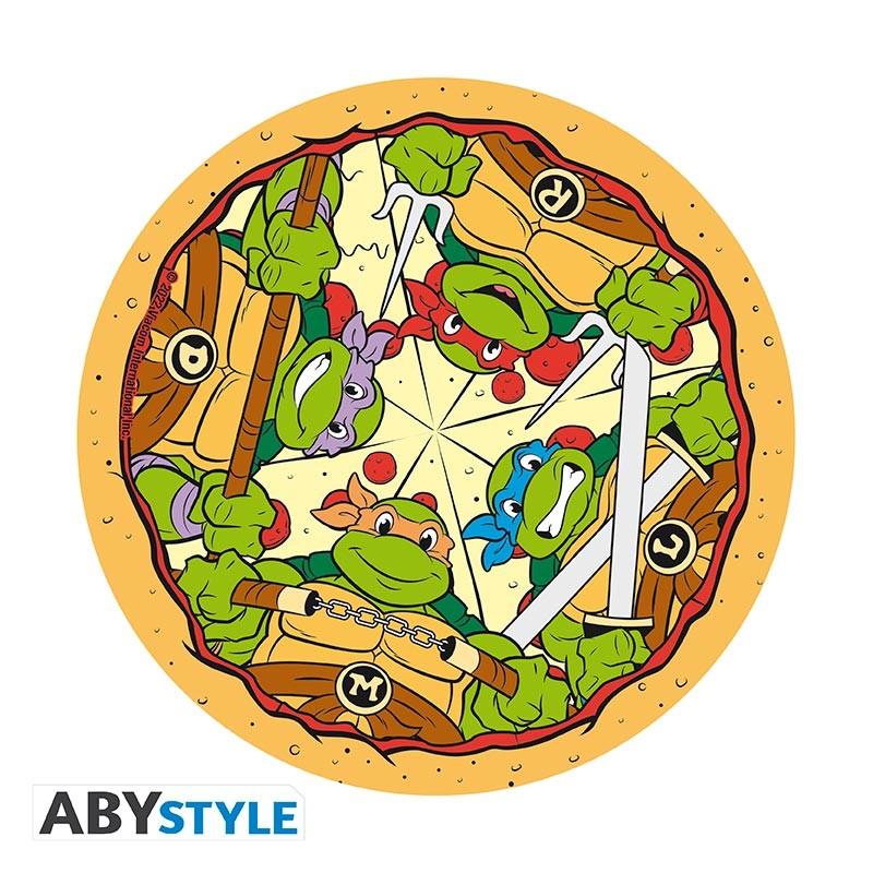 TMNT Flexible Mousepad - Pizza (dimensions: 21,5 cm) / TMNT podkładka pod myszkę Wojownicze Żówie Ninja - Pizza (średnica: 21,5 cm) - ABS