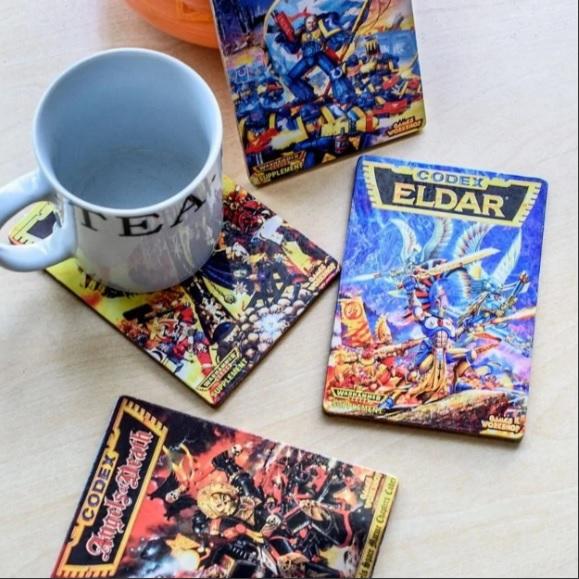 Warhammer 40000: Second Edition Codex Coasters / Warhammer 40000: podkładki Codex (druga edycja)