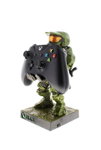 Halo Master Chief Exclusive Variant phone & controller holder (20 cm) with light up square base / stojak Halo Master Chief Exclusive Variant (20 cm) ze świecącą podstawą