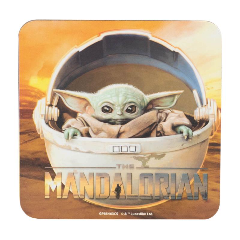 STAR WARS : THE MANDALORIAN (THE CHILD) GIFT SET inl:mug,coaster,keychain / zestaw prezentowy Gwiezdne Wojny: Mandalorian (THE CHILD): kubek, podkładka, brelok