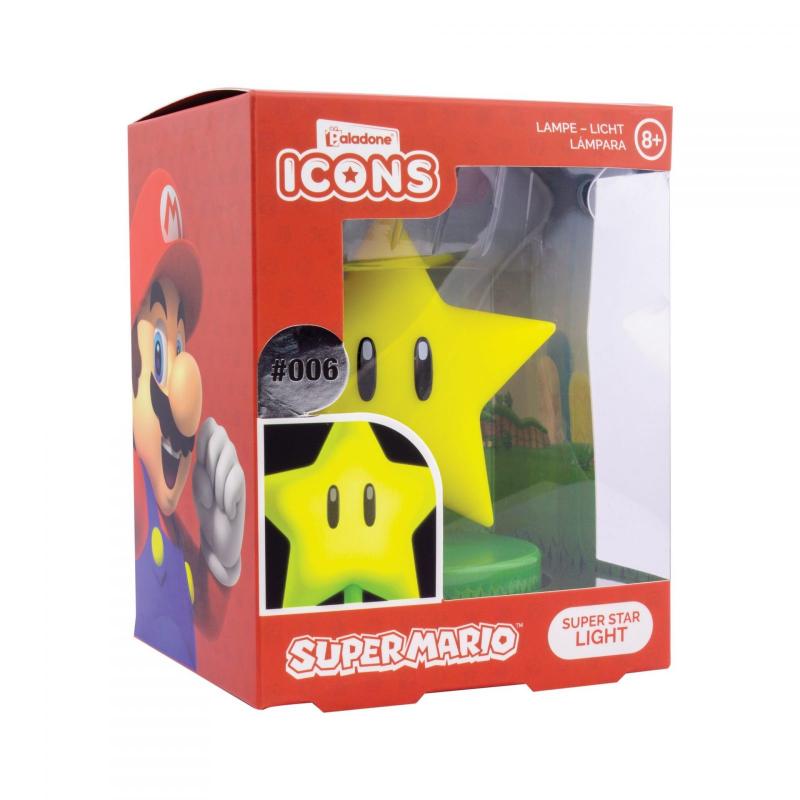 Super Mario Super Star icon light / lampka Super Mario - Super Star