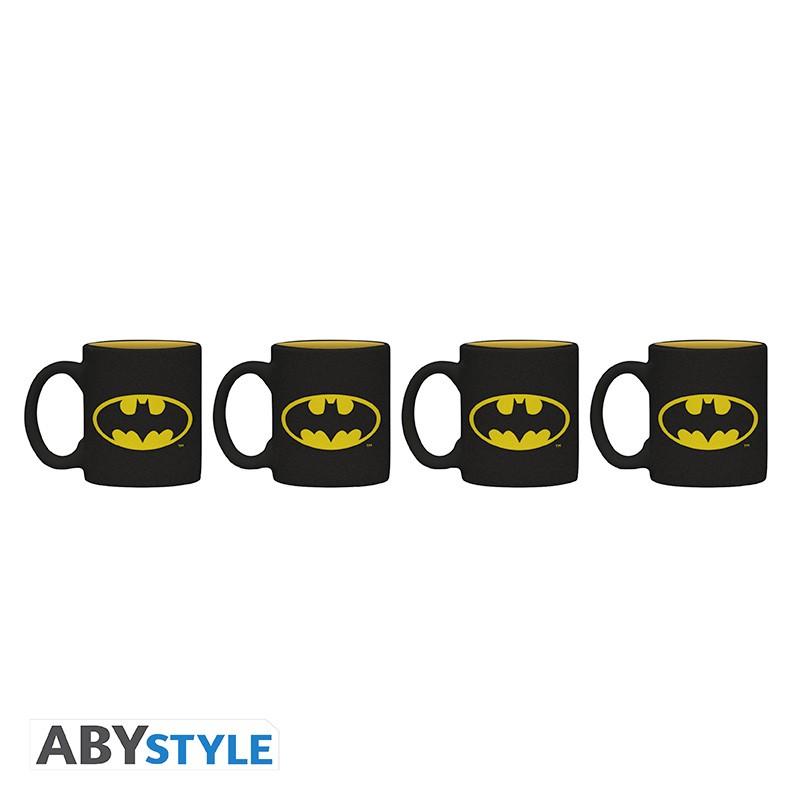 DC COMICS - Set 4 espresso mugs - Batman Iconic / Dc Comics zestaw do espresso (4 kubeczki) Batman Iconic - ABS