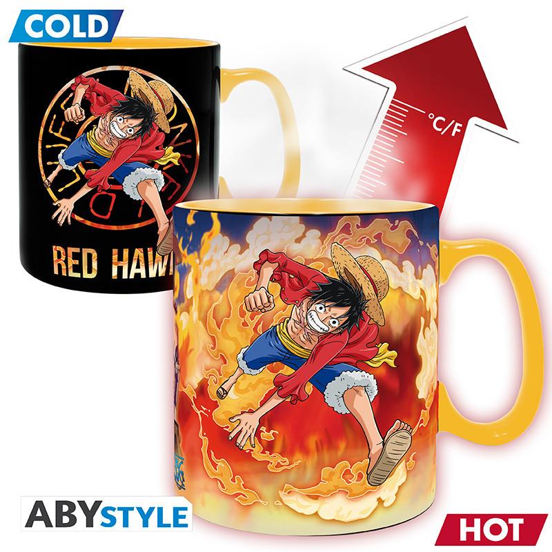 ONE PIECE mug heat change (460 ml) - Luffy & Sabo / One Piece kubek termoaktywny (460 ml) Luffy & Sabo - ABS