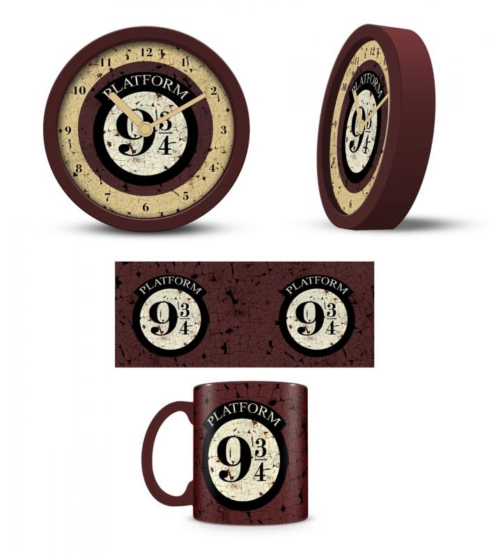 HARRY POTTER GIFT SET (PLATFORM 9 3/4) includes: mug plus clock / zestaw prezentowy Harry Potter (peron 9 3/4): kubek plus zegar plus zegar