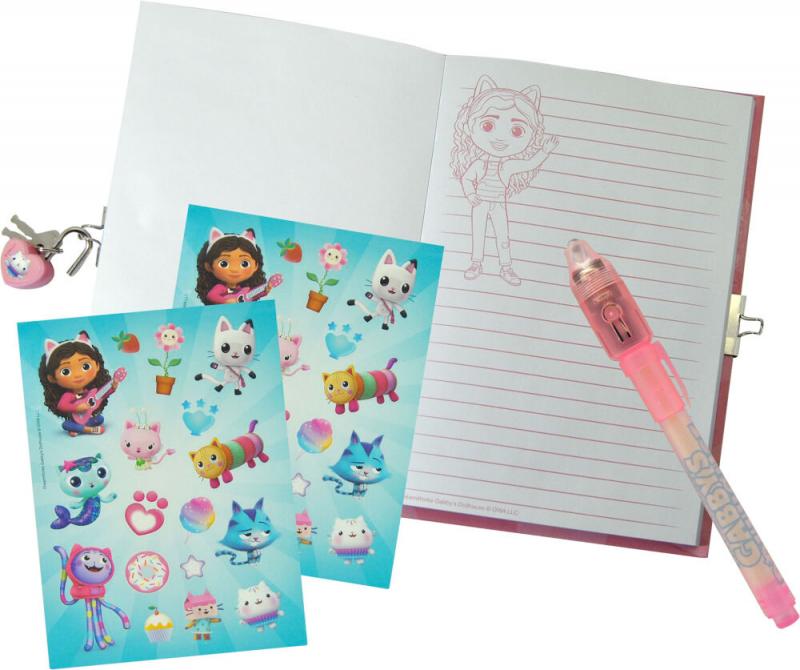 Gabbys Dollhouse secret diary with magic pen / Koci domek Gabi pamiętnik z magicznym długopisem