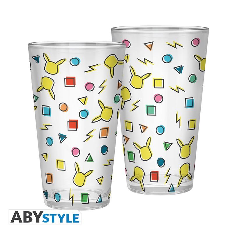 POKEMON Large Glass (400ml) - Pikachu / Duża szklanka Pokemon - Pikachu (400 ml) - ABS