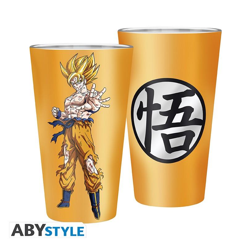 DRAGON BALL - Large Glass - 400ml - Goku Super Saiyan - ABS