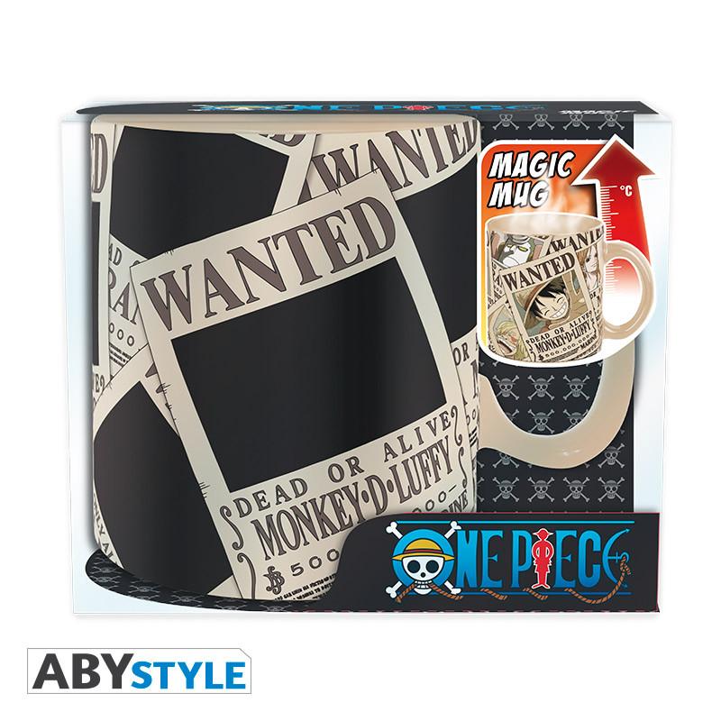 ONE PIECE mug heat change (460 ml) - Wanted / One Piece kubek termoaktywny (460 ml) Poszukiwany - ABS