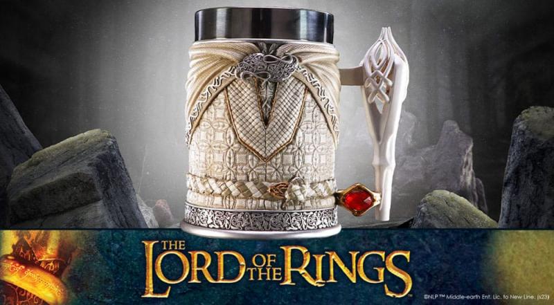 Lord of the Rings Gandalf the White Tankard (high: 15 cm) / Kufel kolekcjonerski Włada Pierścieni - Gandalf Biały (wysokość: 15 cm)