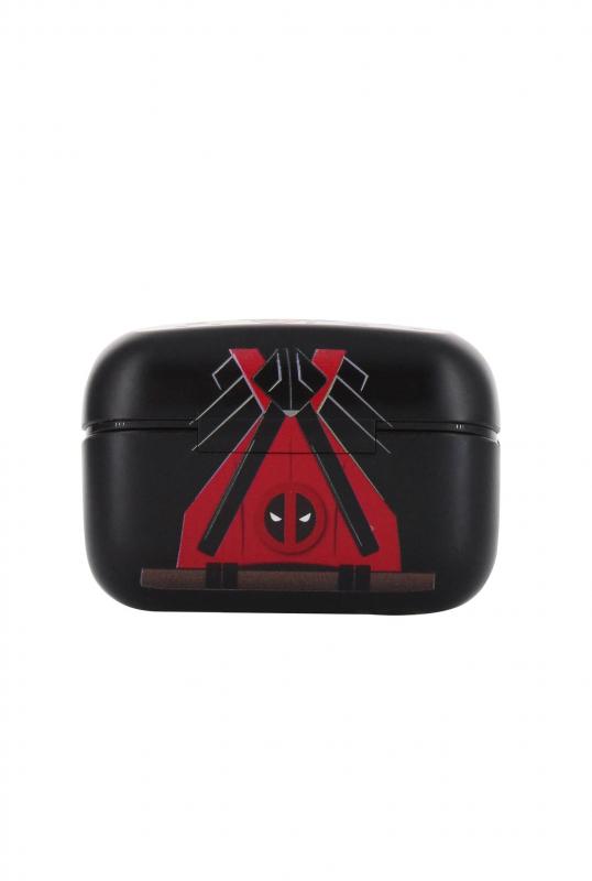 Marvel Deadpool Buds Pro Wireless Bluetooth Earbuds and Phone Holder / Marvel Deadpool zestaw: stojak na słuchawki Deadpool plus słuchawki bezprzewodowe