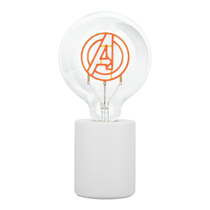 Marvel Avengers LED Neon Bulb Lamp (high: 24,3 cm) / Marvel Avengers lampka - żarówka neonowa (wysokość: 24,3 cm)