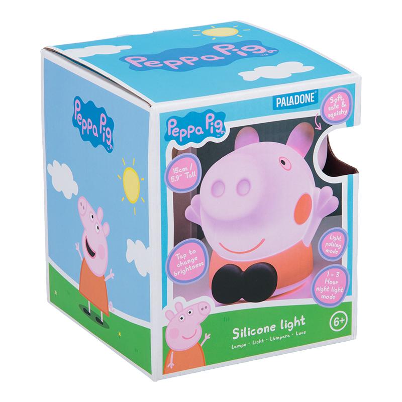 Peppa Pig Silicone Light Rechargeable Battery (high: 15 cm) / Świnka Peppa silikonowa lampka z akumulatorem (wysokość: 15 cm)