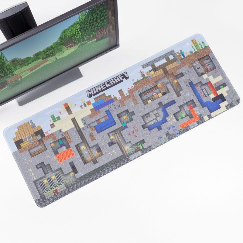 Minecraft World desk mat - mousepad (80 x 30 cm) / Mata na biurko - podkładka pod myszkę - Minecraft