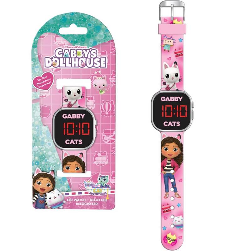 Gabby's Dollhouse led watch v.2 / Zegarek cyfrowy Koci Domek Gabi (wersja 2)