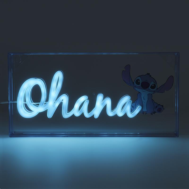 Disney Stitch Ohana LED Neon Light / lampka neonowa Disney Stitch - Ohana