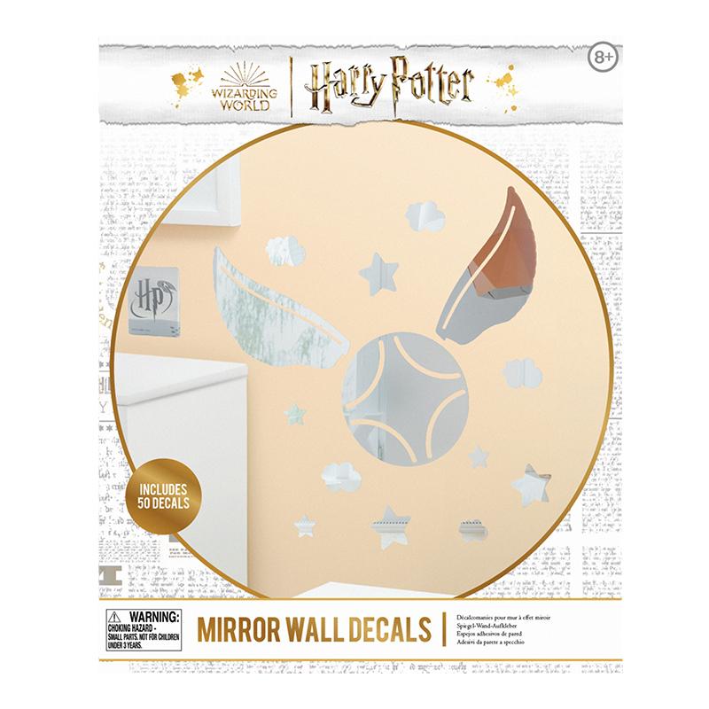 Harry Potter Mirror Wall Decals Golden Snitch (50 pcs) / Harry Potter zestaw naklejek ściennych Złoty Znicz (50 szt)