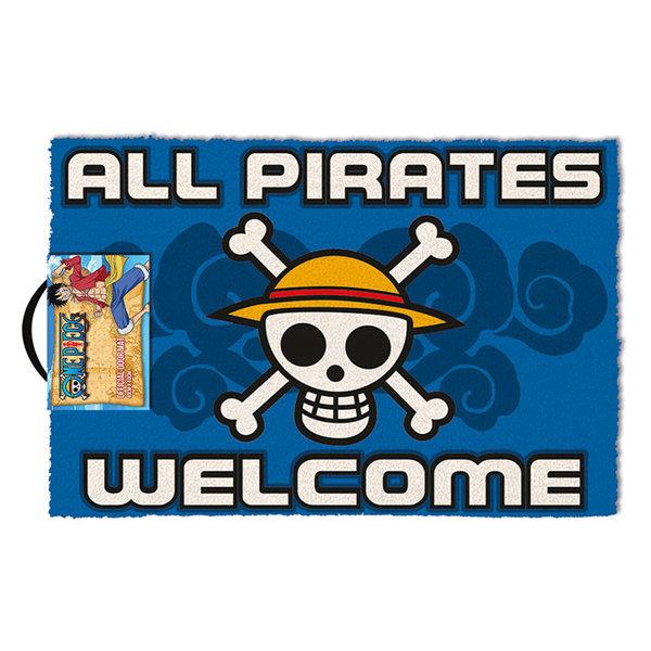 ONE PIECE (ALL PIRATES WELCOME) DOOR MAT (60 x 40 cm) / wycieraczka pod drzwi One Piece