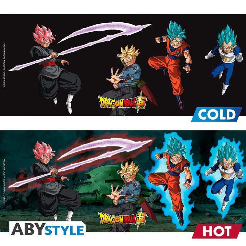 DRAGON BALL SUPER Mug Heat Change Saiyans vs Black / kubek termoaktywny Dragon Ball Saiyans vs Black - ABS