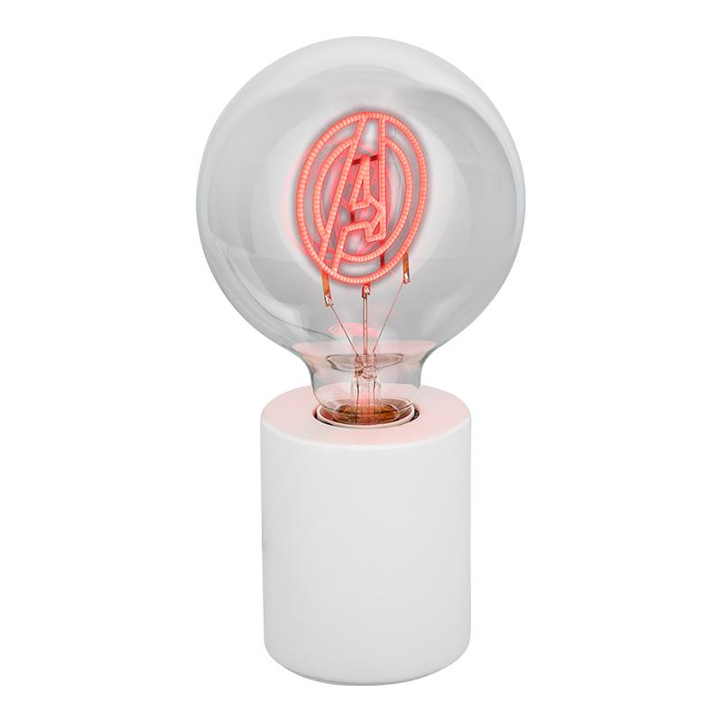 Marvel Avengers LED Neon Bulb Lamp (high: 24,3 cm) / Marvel Avengers lampka - żarówka neonowa (wysokość: 24,3 cm)