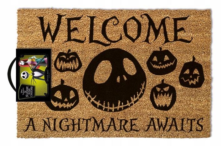 THE NIGHTMARE BEFORE CHRISTMAS (A NIGHTMARE AWAITS) DOORMAT (60 x 40 cm) / wycieraczka pod drzwi Miasteczko Halloween (60 x 40 cm)