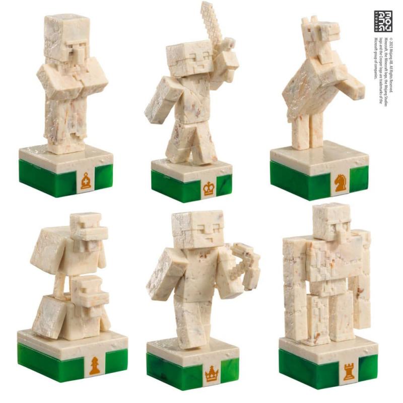 Minecraft Chess Set Overworld Heroes vs. Hostile Mobs / Szachy Minecraft Overworld Heroes vs. Hostile Mobs