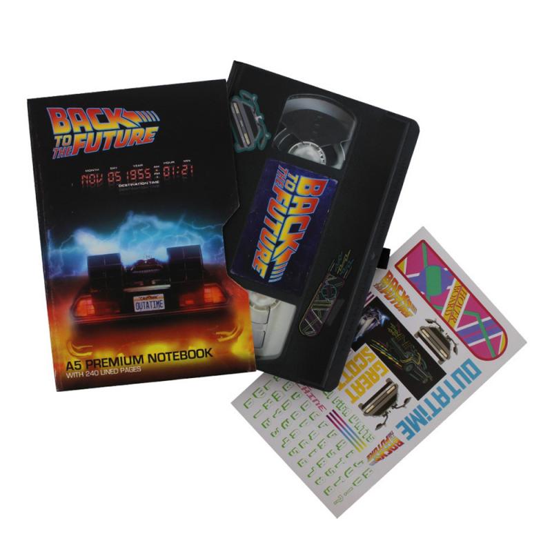 BACK TO THE FUTURE (VHS) A5 PREMIUM NOTEBOOK / Notatnik A5 premium Powrót do przyszłości - VHS