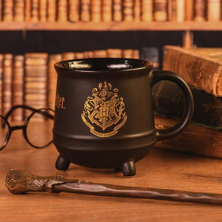 HARRY POTTER (HOGWARTS) CERAMIC CAULDRON MUG / kubek 3D Harry Potter (Herb Hogwartu) - kociołek