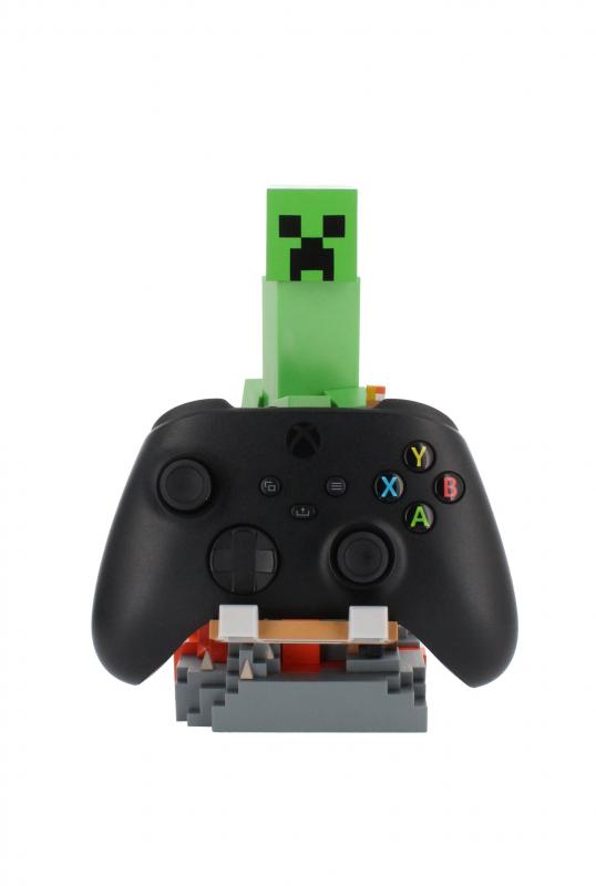 Minecraft - Creeper phone & controller holder (high: 20 cm) / Minecraft stojak na telefon - kontroler (wysokość: 20 cm) - Creeper