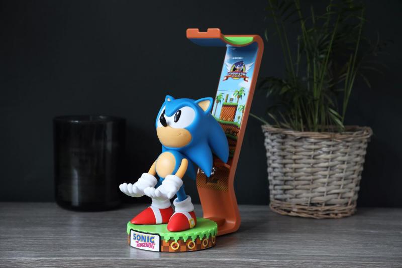 Sonic the hedgehog deluxe edition phone & controller holder plus headphone stand (20 cm) / stojak Sonic the hedgehog edycja Deluxe plus podstawka na słuchawki (20 cm)