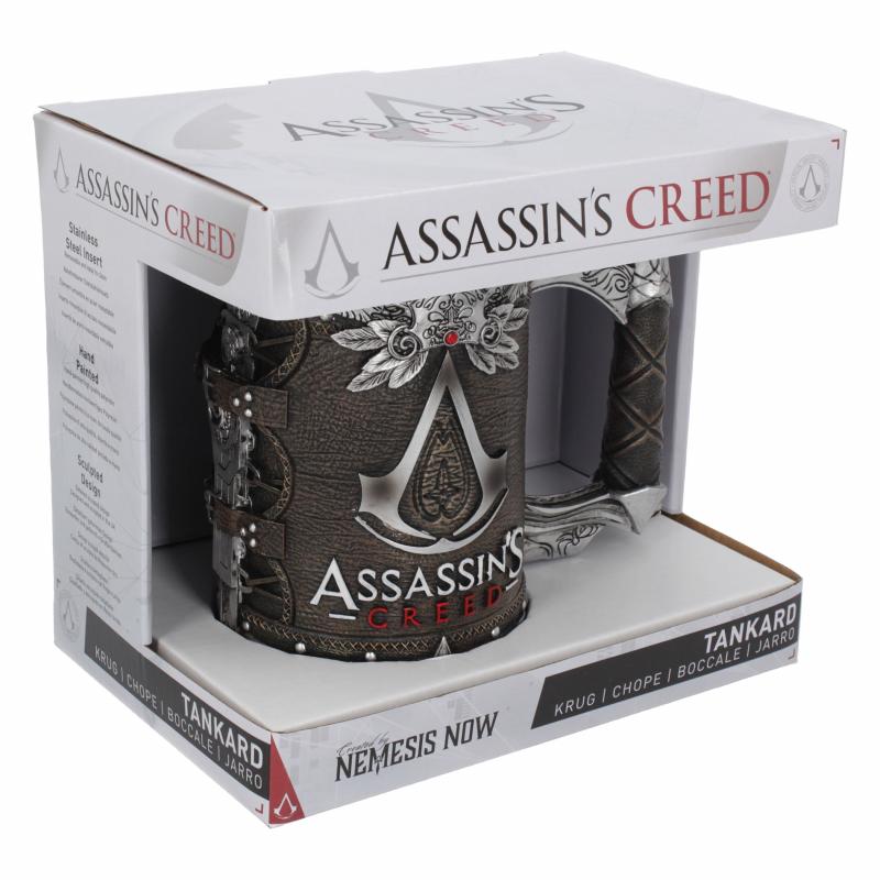 Assassins Creed Tankard of the Brotherhood (high: 15,5 cm) / Kolekcjonerski kufel bractwa Assassins Creed (wys: 15,5 cm)