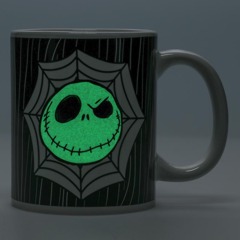 The Nightmare Before Christmas Jack Skellington Glow in the Dark Mug / Miasteczko Halloween Jack Skellington kubek święcący w ciemności