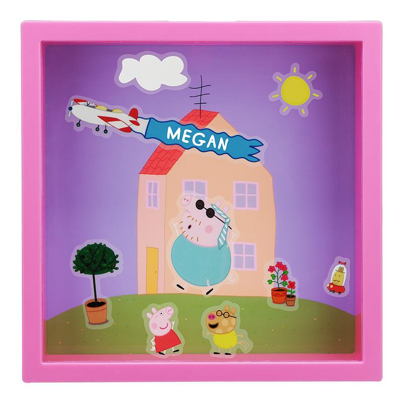 Peppa Pig Frame Money Box (high: 18 cm) / Świnka Peppa skarbonka (wysokość: 18 cm)