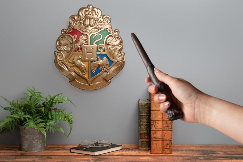 Harry Potter Hogwarts Crest Light with Wand Control / lampka Harry Potter Hogwart herb sterowana różdżką