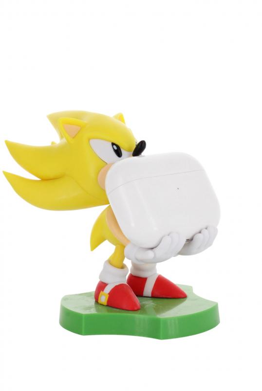 Sonic the hedgehog Super Sonic Cable Guys Holdem - Earbud Holder (11 cm) / stojak na słuchawki Sonic the hedgehog - Super Sonic (11 cm)